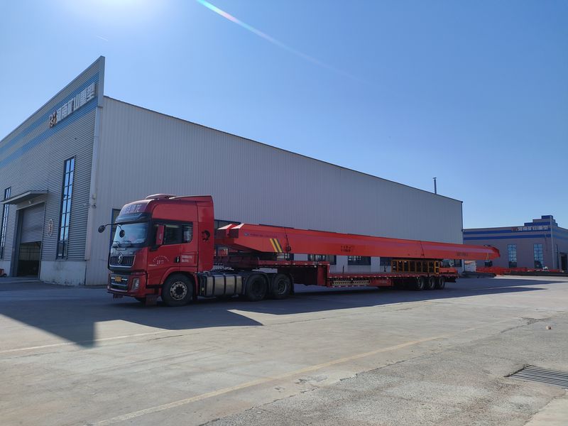 電動單梁起重機  2臺 LD3t—26.85m 制作完成，發(fā)往江蘇交付客戶使用